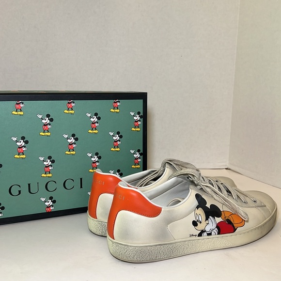 Gucci Ace sneaker Gucci x Disney Collab. Men’s size 11. - Picture 2 of 8